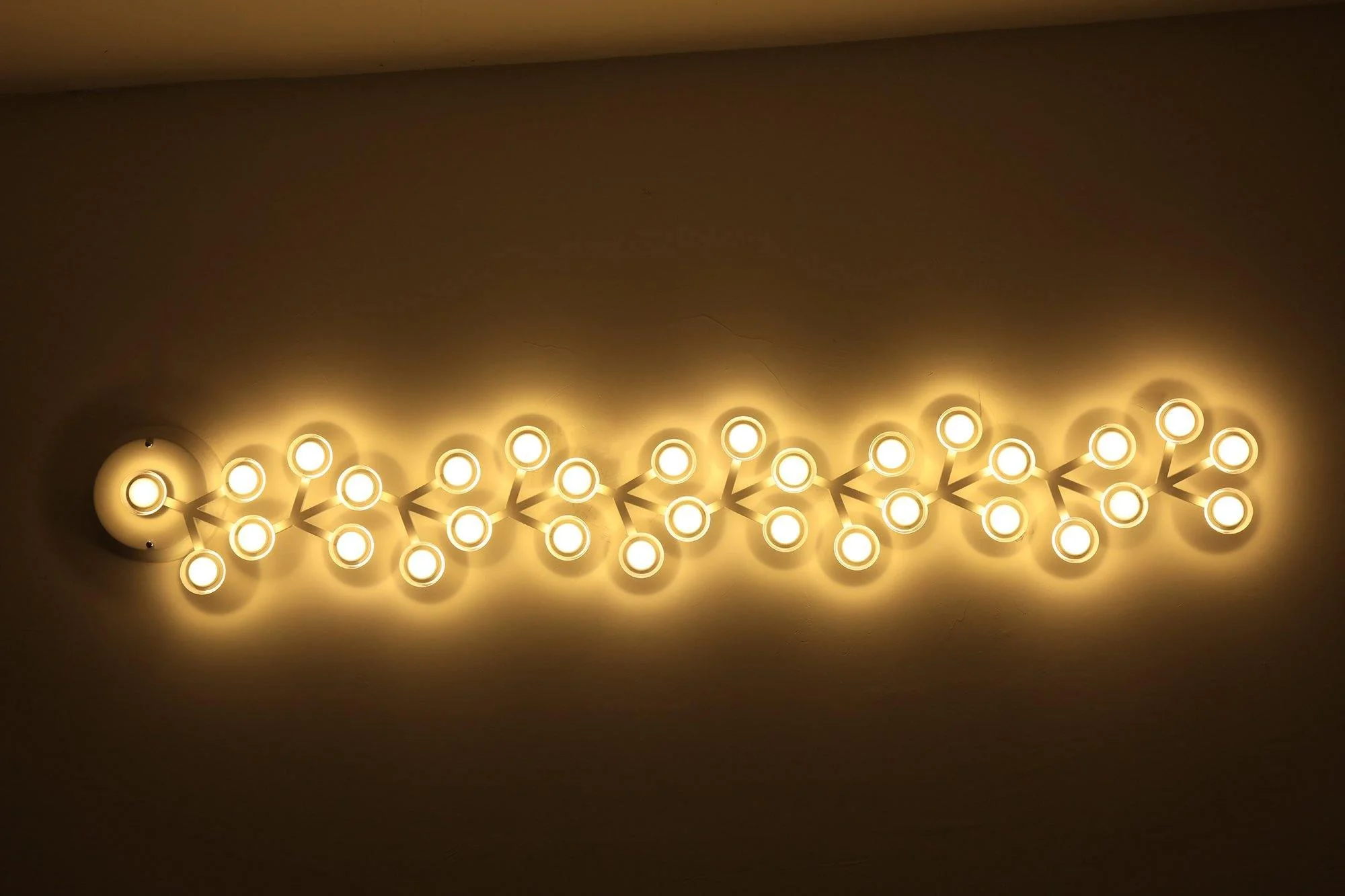 Потолочный светильник LED Net - 37 источников света 145см x 73см, черный, холодный свет