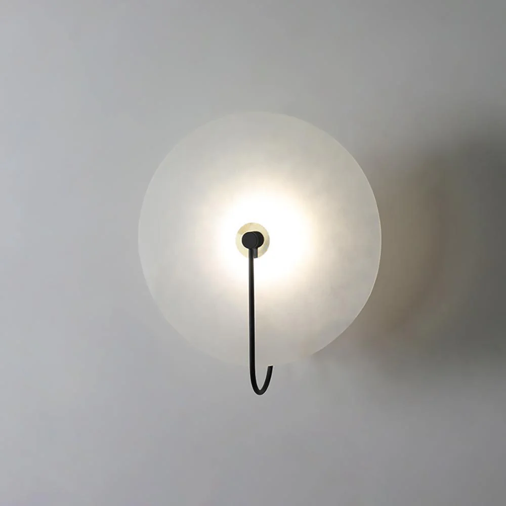 Настенный светильник Alabaster LED - ∅20см, золотой, теплый свет