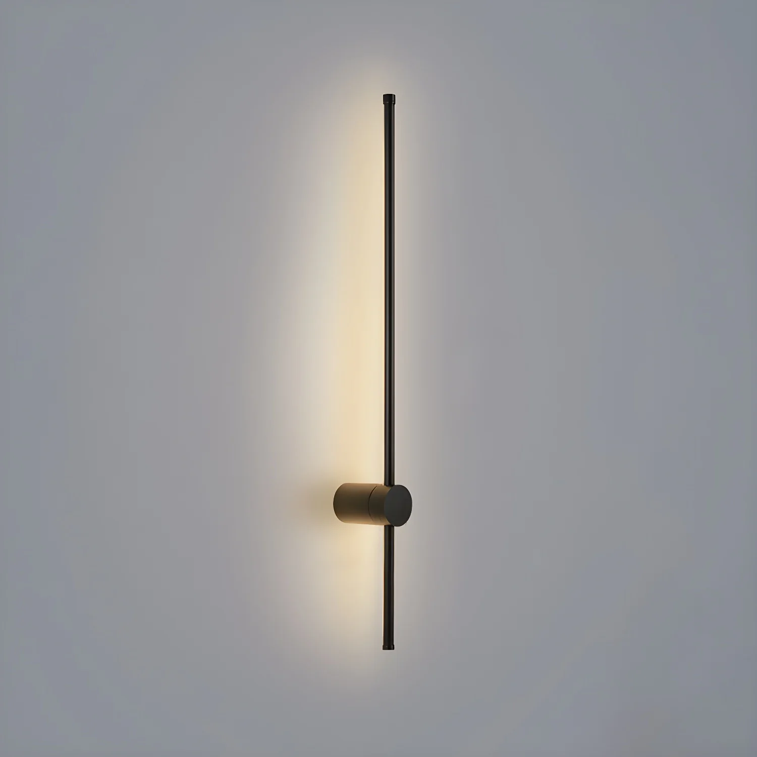 Linear LED Wall Light - Model C Set of 2 / Black / Cold Light