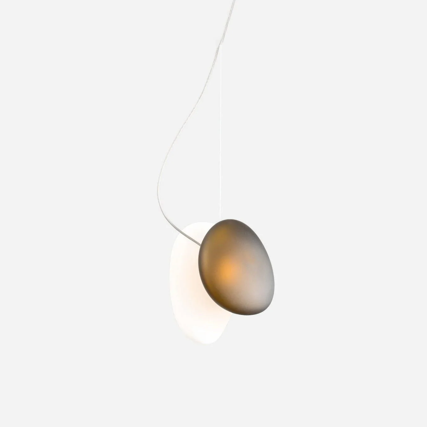Подвесной светильник модель Translucent Frosted Glass - модель 11, ∅30см x 30см, белый, белый, теплый свет