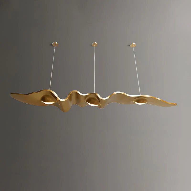 Люстра Gold Ribbon - ∅190см x 150см, золотой, теплый свет