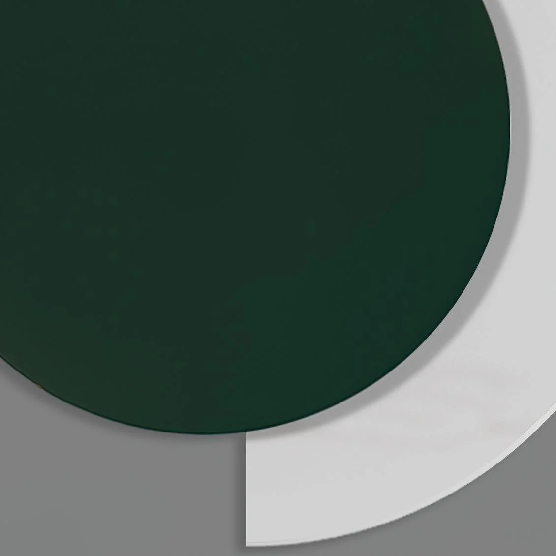 Настенный светильник Rounded Abstract Art - ∅21см x 31см, черный, белый, теплый свет