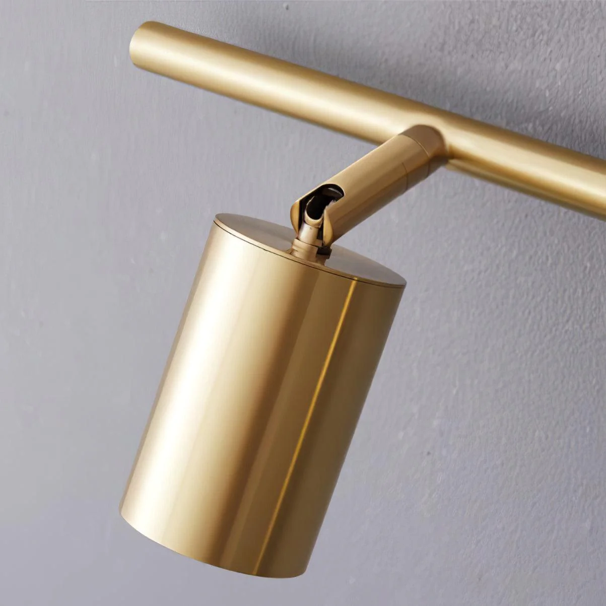 Rotatable Spotlight Wall Light - 2 heads Set of 2 / Black brushed gold