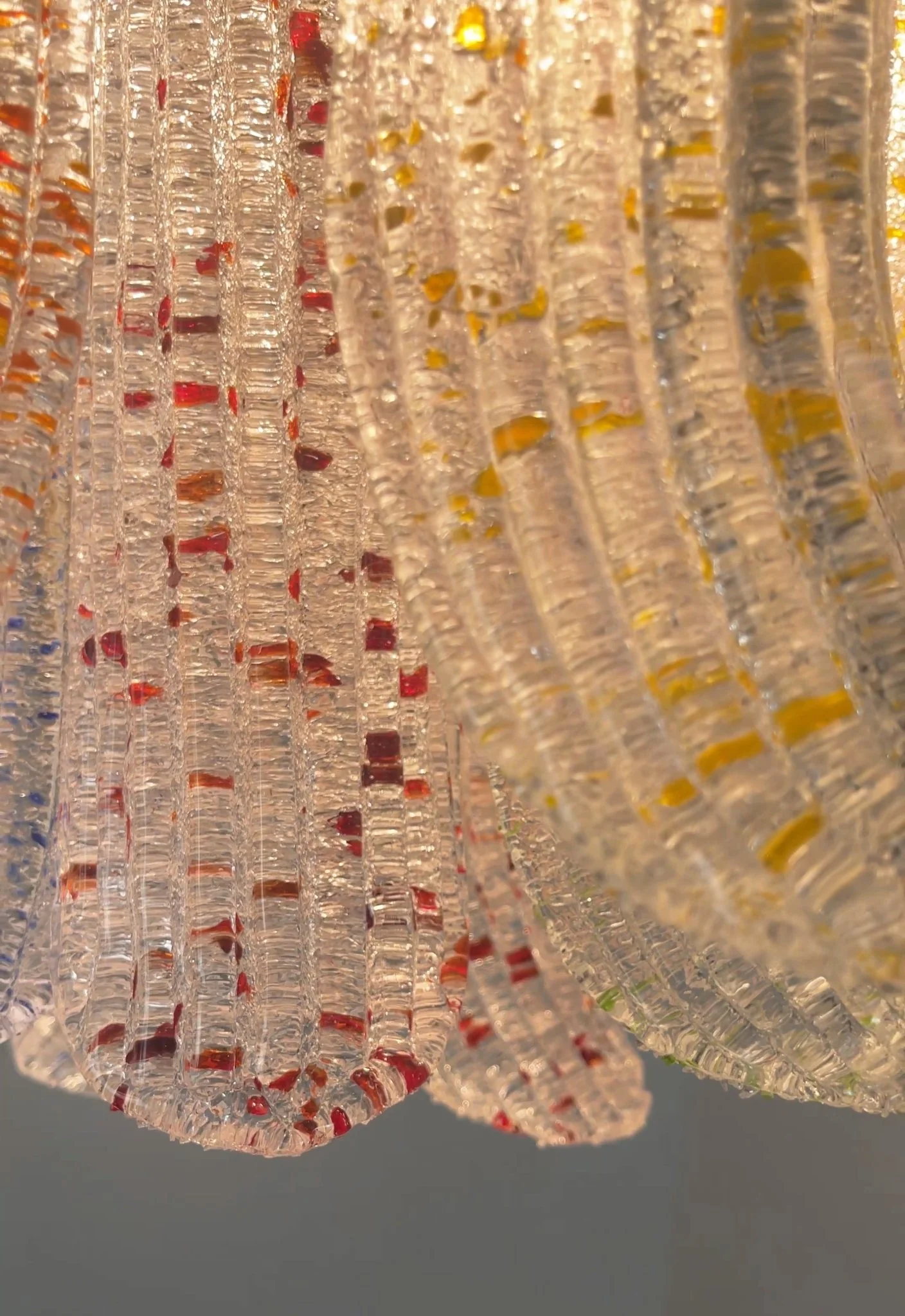 Люстра Venini Colorful Murano Glass - ∅50см x 46см, желтое стекло