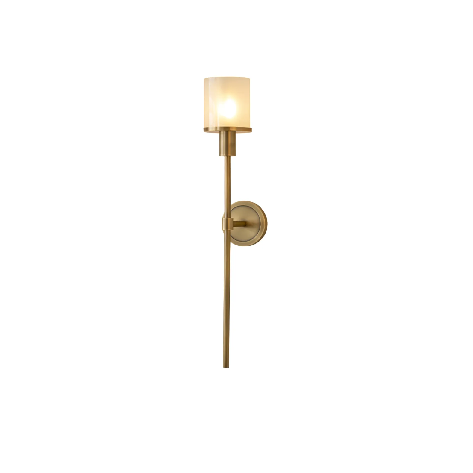 Tracie Classic Sconce - ∅ 3.9″ x H 23.6″ & Alabaster / Copper / Set Of 2