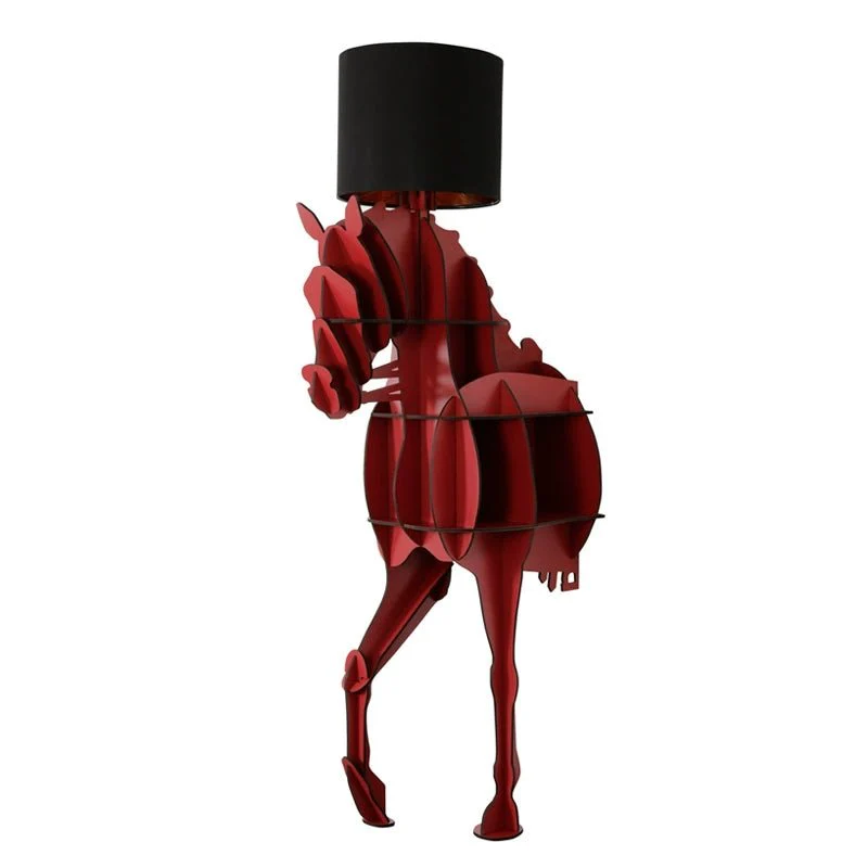 Торшер Tete Horse - 51см x 202см, черный