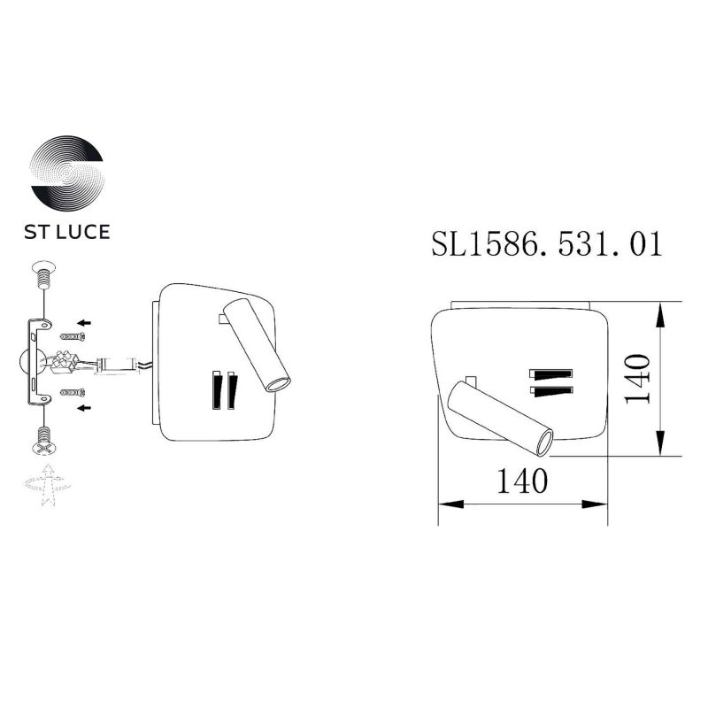 Спот ST Luce PINAGGIO SL1586.531.01