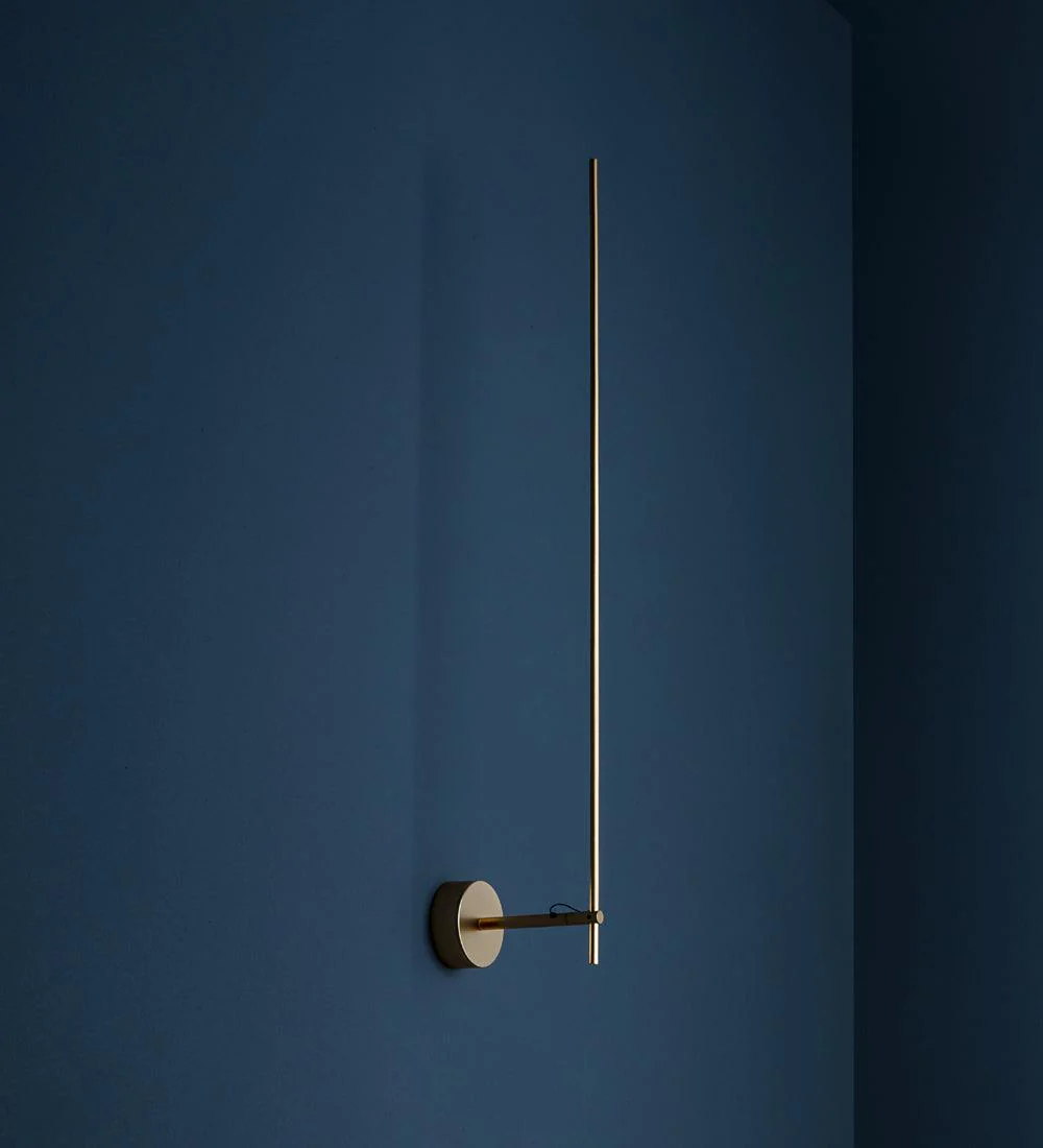 Light Stick V Sconce - Set of 2 / Gold / Warm Light