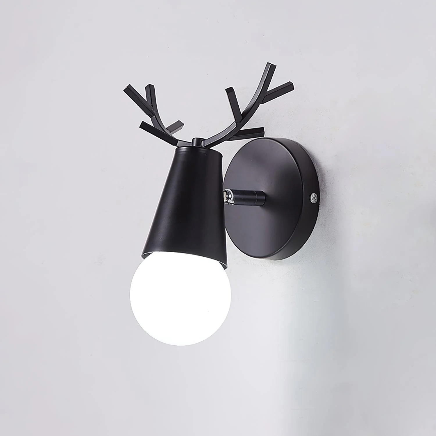 Yeknu Antler Wall Lamp - Set of 2 / White