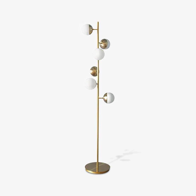 Doppler LED Tree Lamp - ∅ 13″ x H 63.8″ / Dia 33cm x H 162cm / Gold / AU plug