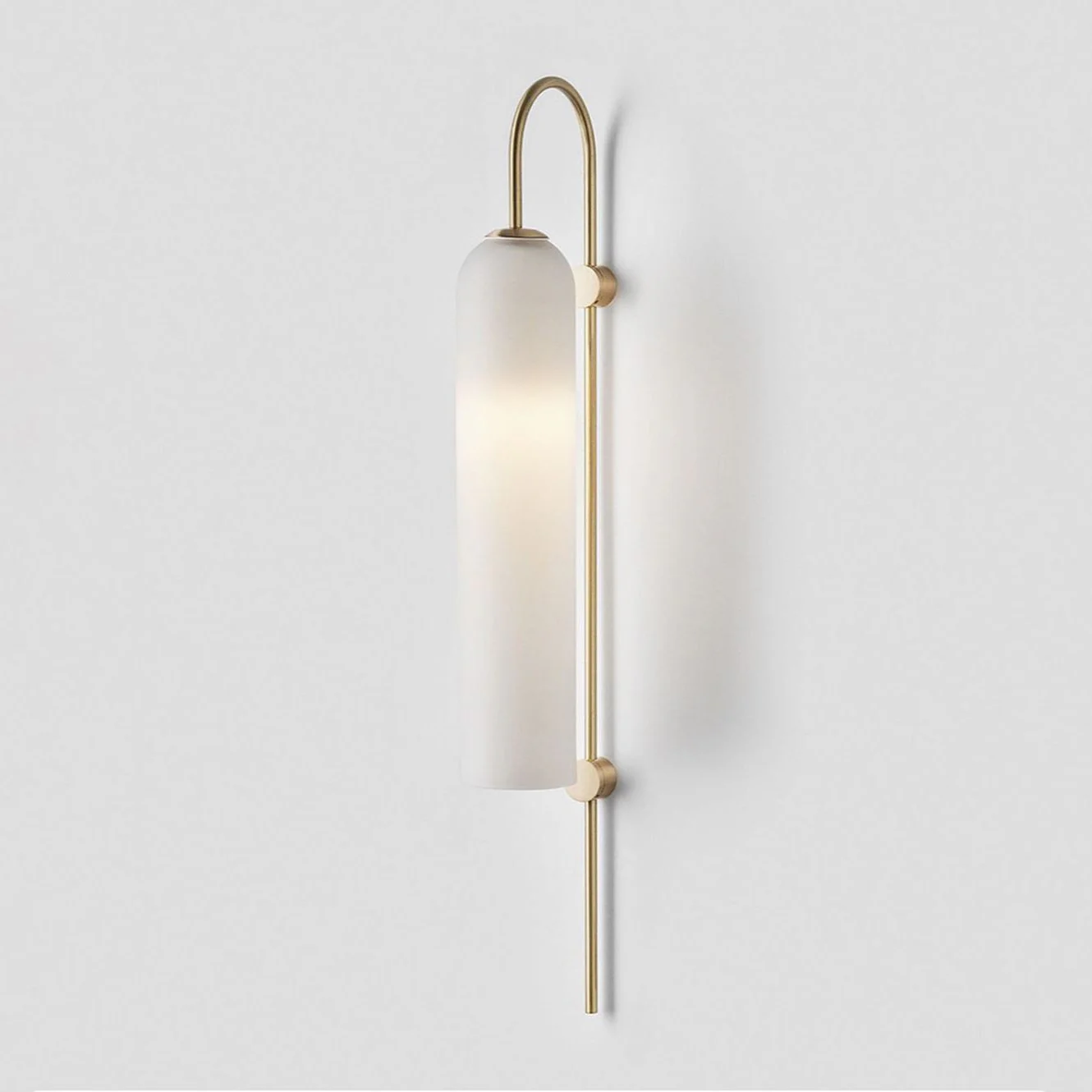 Настенный светильник Modern Glass - 19см x 80см, золотой, прозрачный