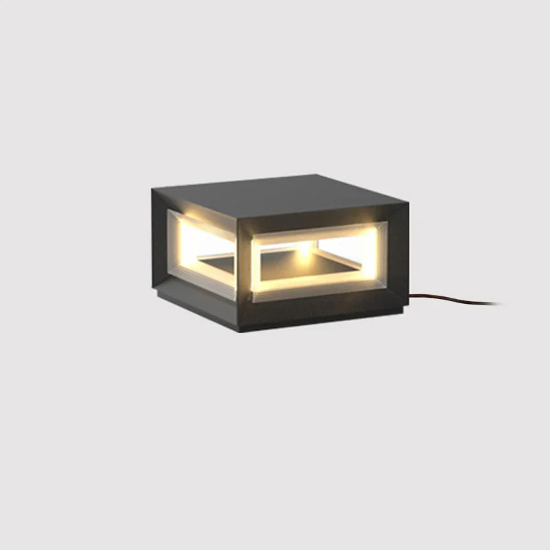 Уличный светильник Light Cube - модель A, проводная версия, 25см x 25см x 14см, теплый свет