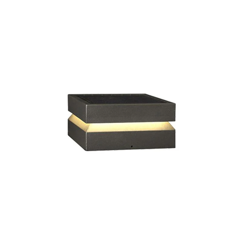 Уличный светильник Square Post Outdoor - модель A, проводная версия, 30см x 30см x 15см, тёплый свет