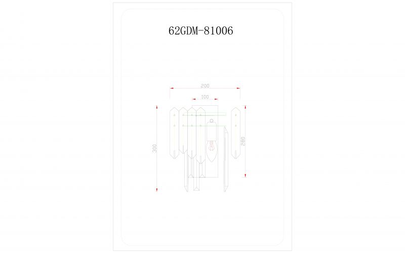 Бра Garda Decor VITTORIA BD-309378