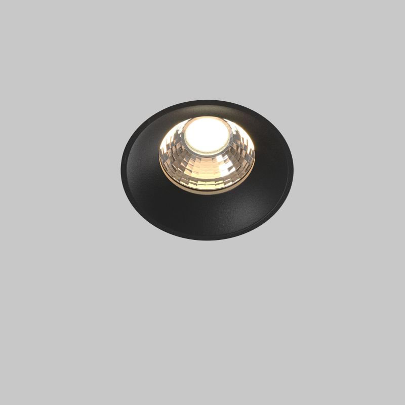 Встраиваемый светильник Maytoni Technical Round DL058-12W3K-TRS-B