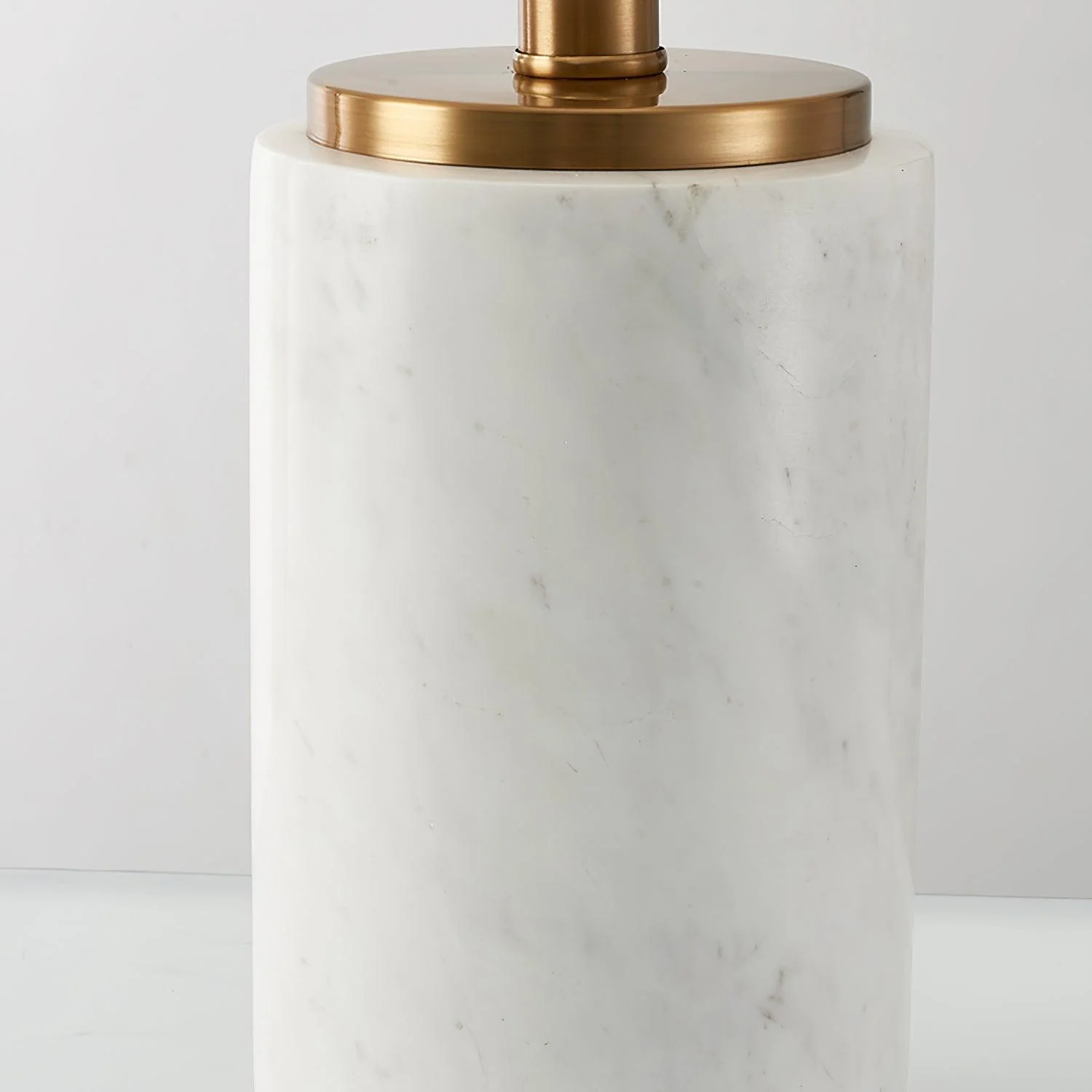 Joan Marble Table Lamp - ∅ 11″ x H 20.8″/ Dia 28cm x H 53cm / Black Marble / UK plug