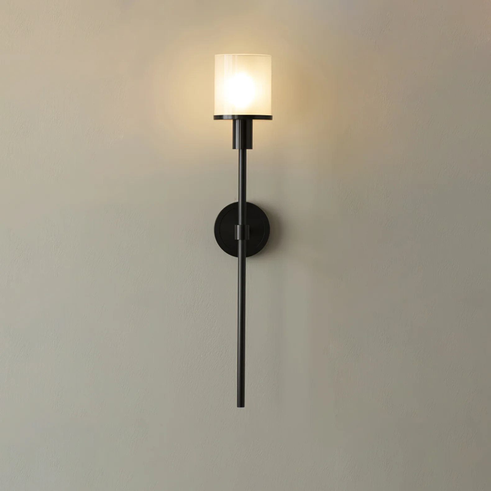 Tracie Classic Sconce - ∅ 3.9″ x H 23.6″ & Alabaster / Copper / Set Of 2