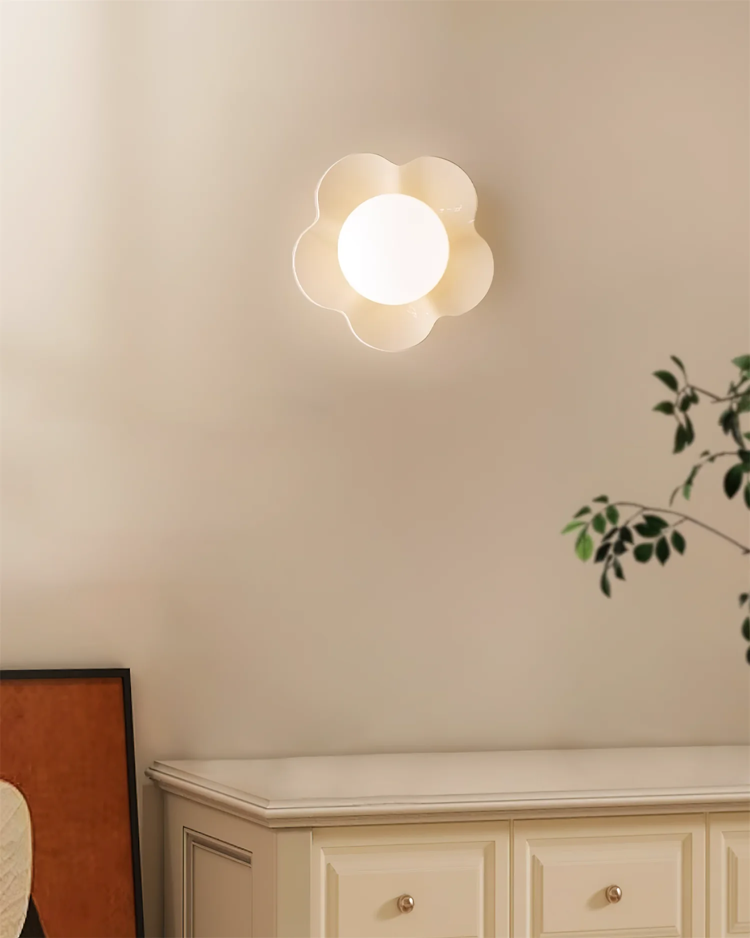 La fleur Wall Lamp - ∅ 7.9″ x H 6.7″ / Dia 20cm x H 17cm / Yellow / Set of 2