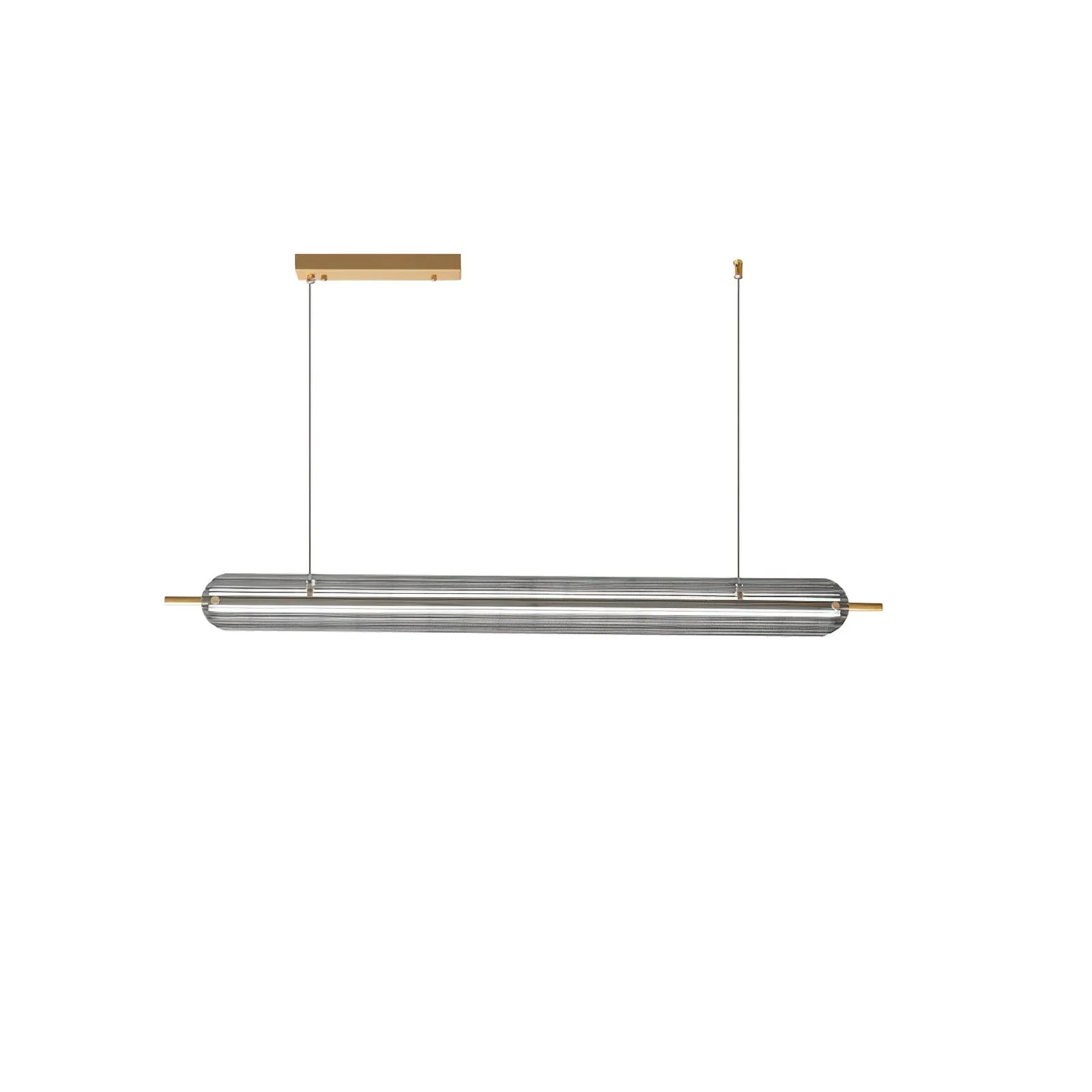 Люстра Sputnik Brass - модель B, 10 плафонов ∅100см x 20см, черный, дымчато-серый, холодный свет