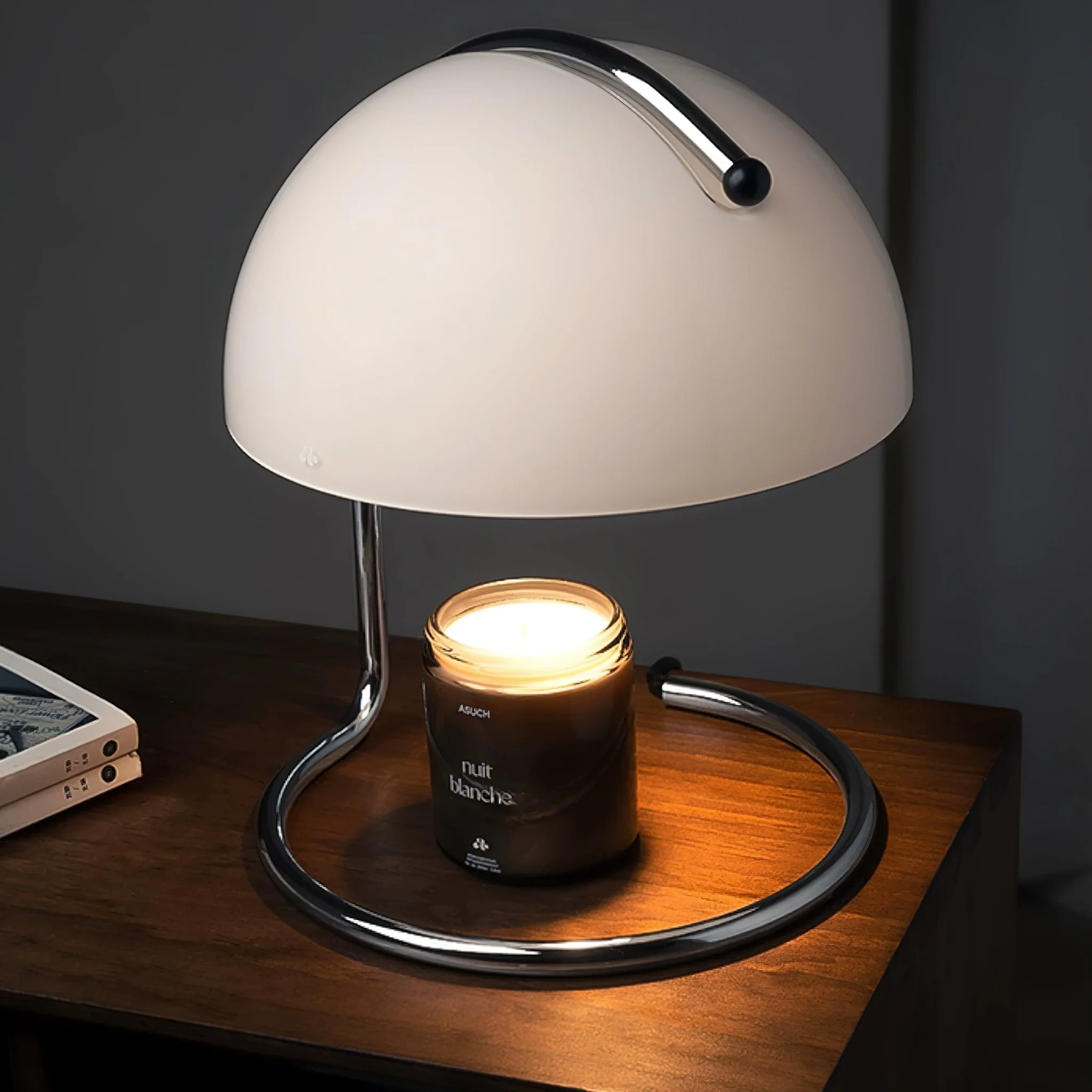 Pierre Table Lamp - ∅ 9.8″ x H 19.7″ / Dia 22cm x H 28cm / Red / US plug