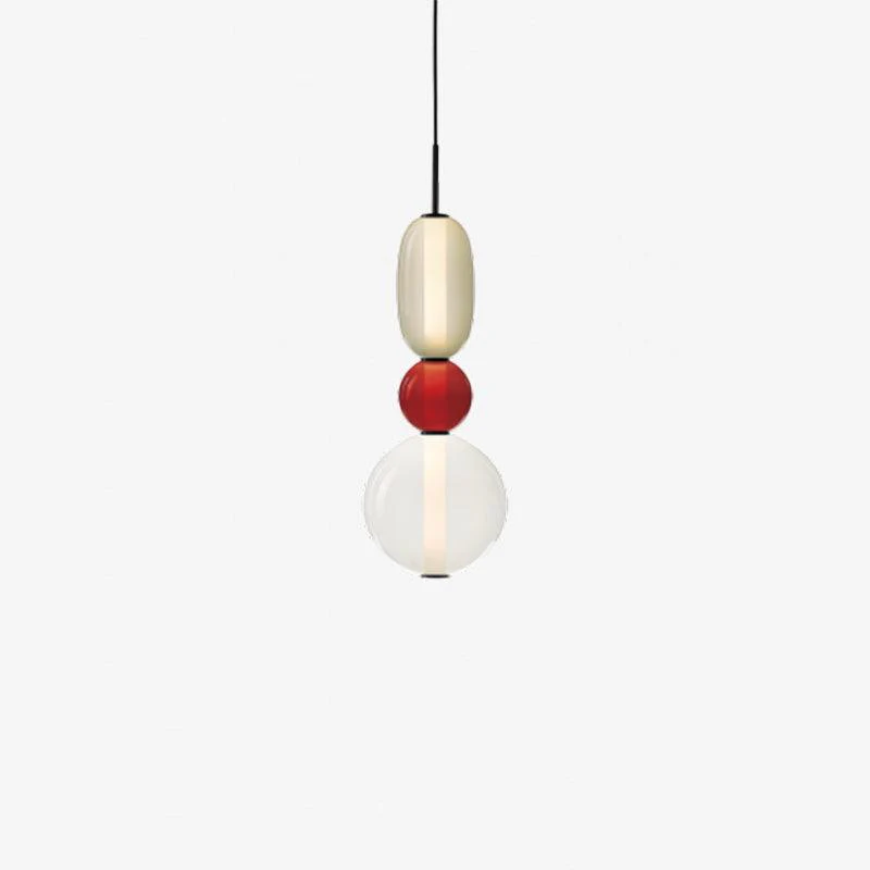 Подвесной светильник Candied Glass - модель B, ∅16см x 55см, зеленый, теплый свет, диммер