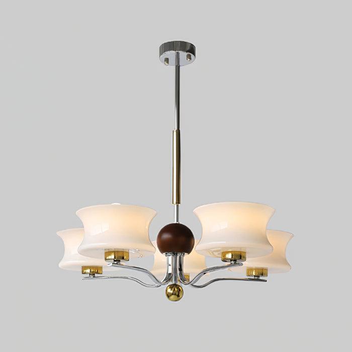 Люстра Anath - 3 источника ∅50см x 48см, золотой, хром, бежевый