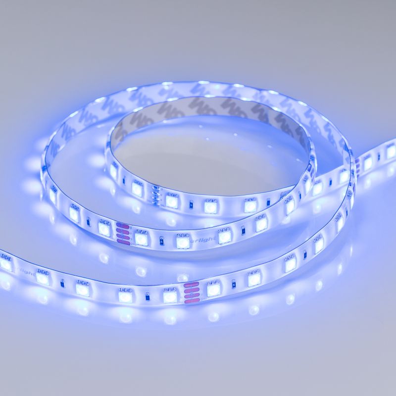 Светодиодная лента герметичная RTW-SE-B60-10mm 24V RGB (14.4 W/m, IP65, 5060, 5m) (Arlight)