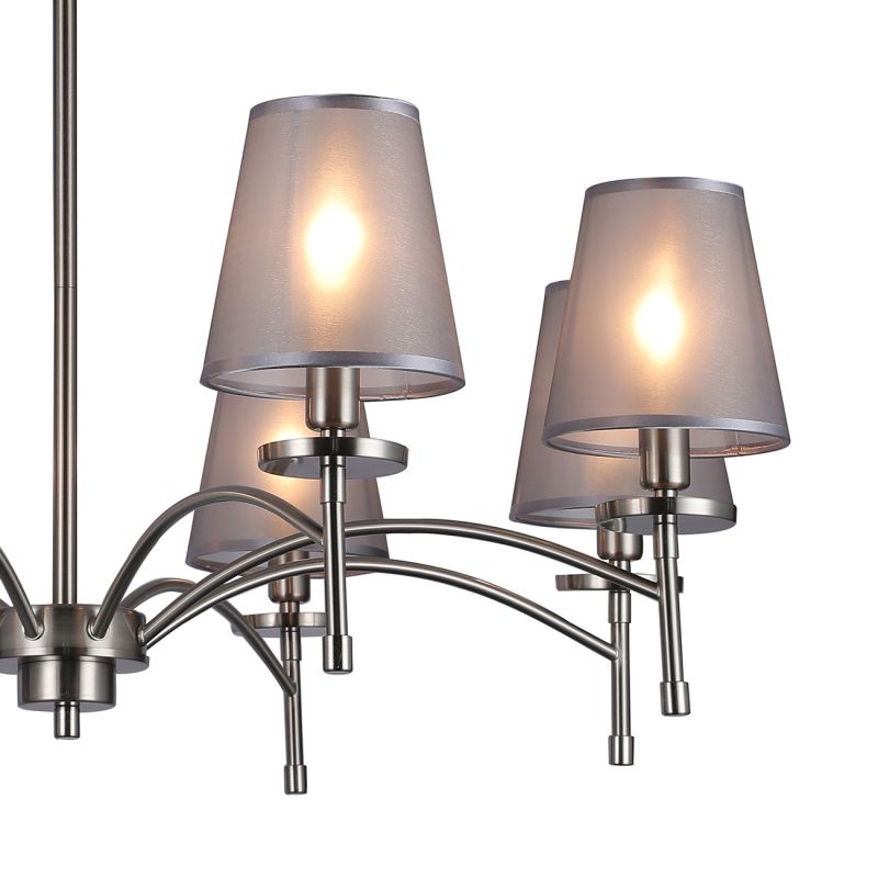 Люстра на штанге Escada FAITH 694/8PL E14*40W Nickel