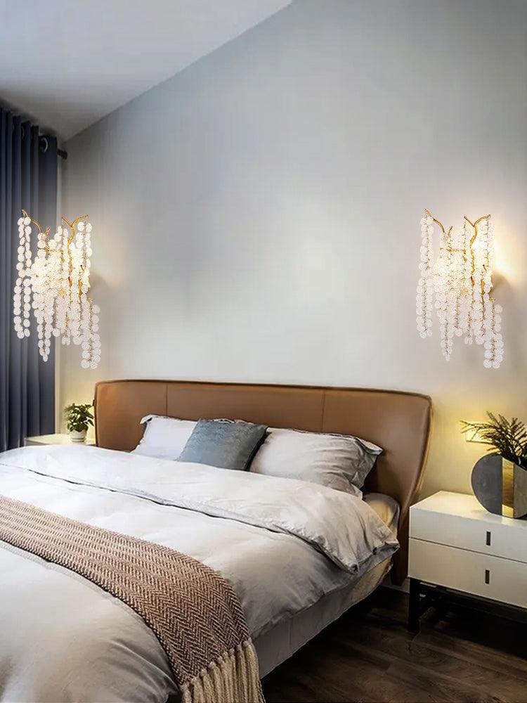 Shiro Noda Wall Lamp - Set of 2 (Left & Right) / Brass & Clear