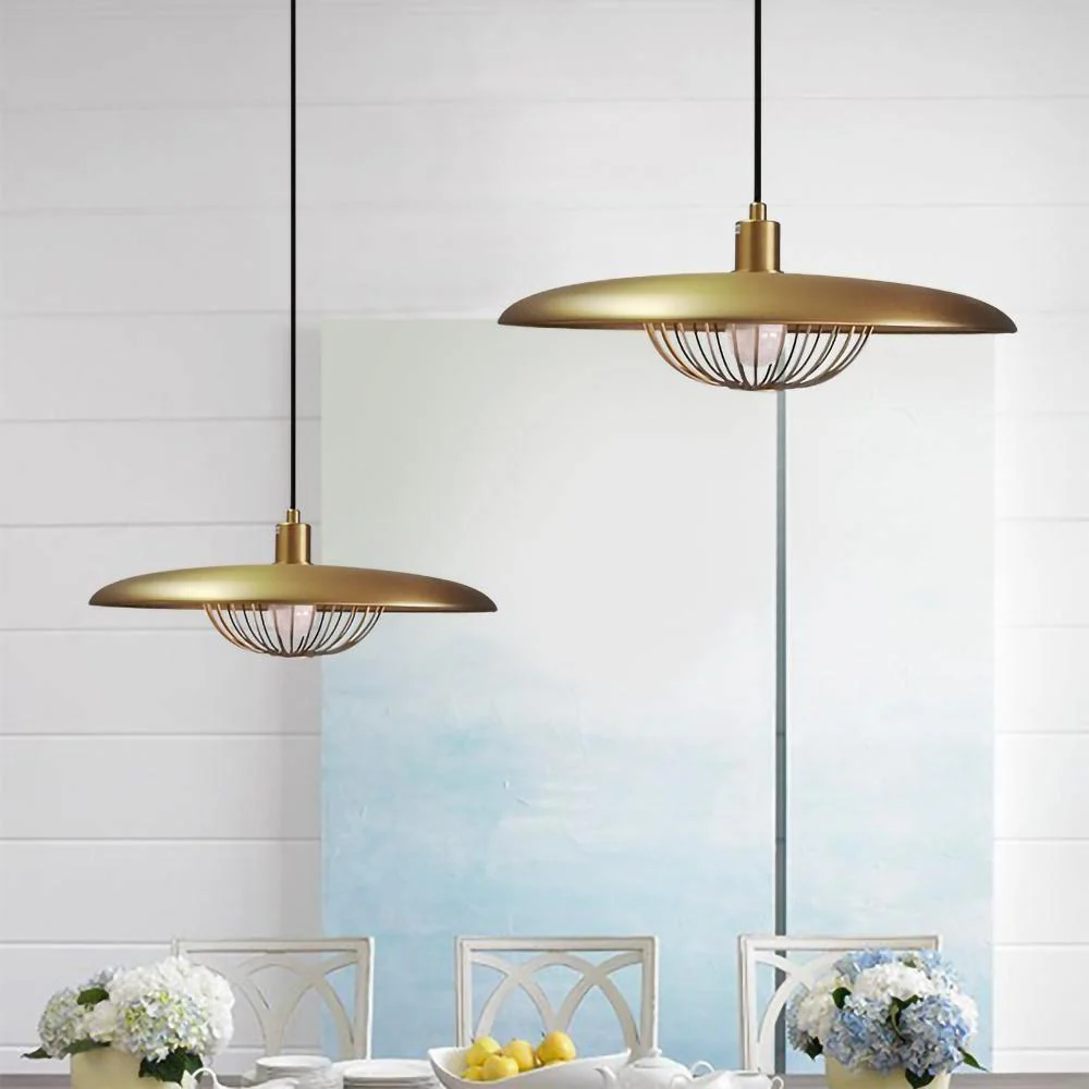 Подвесной светильник Kasa - ∅35см x 20см, медь