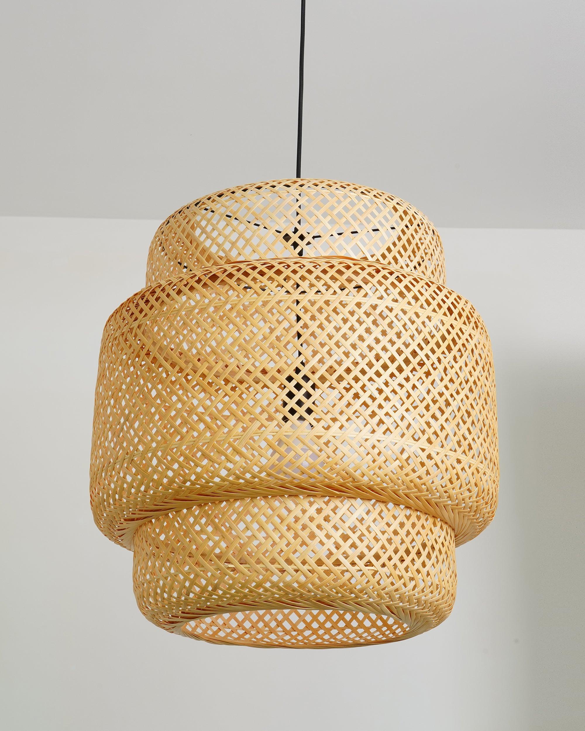 Подвесной светильник Bamboo - ∅50см x 50см, натуральный бамбук