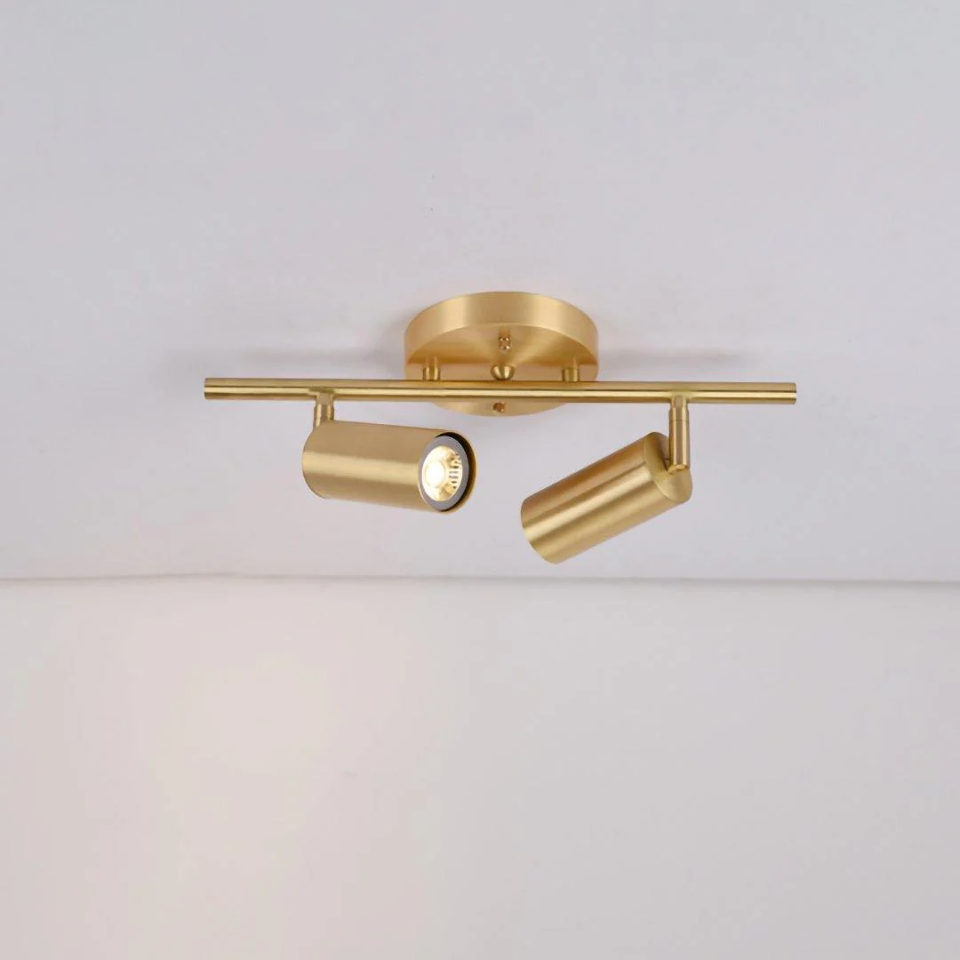 Потолочный светильник Cylinder Brass Series - 4 источника света ∅85см х 17см, латунь