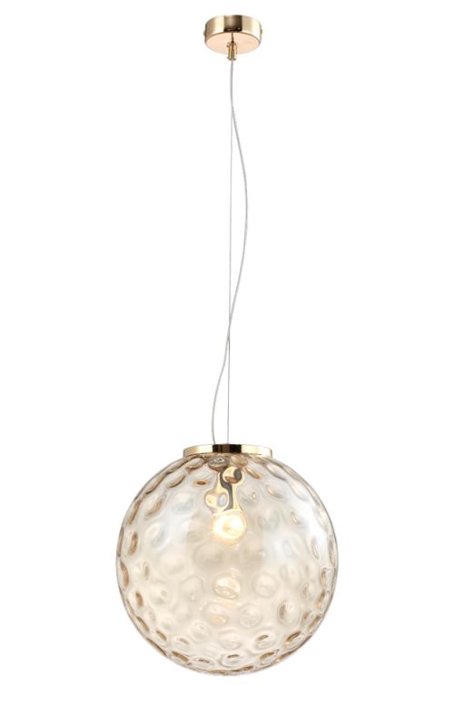Светильник подвесной Crystal Lux MAYO MAYO SP1 D300 GOLD/AMBER