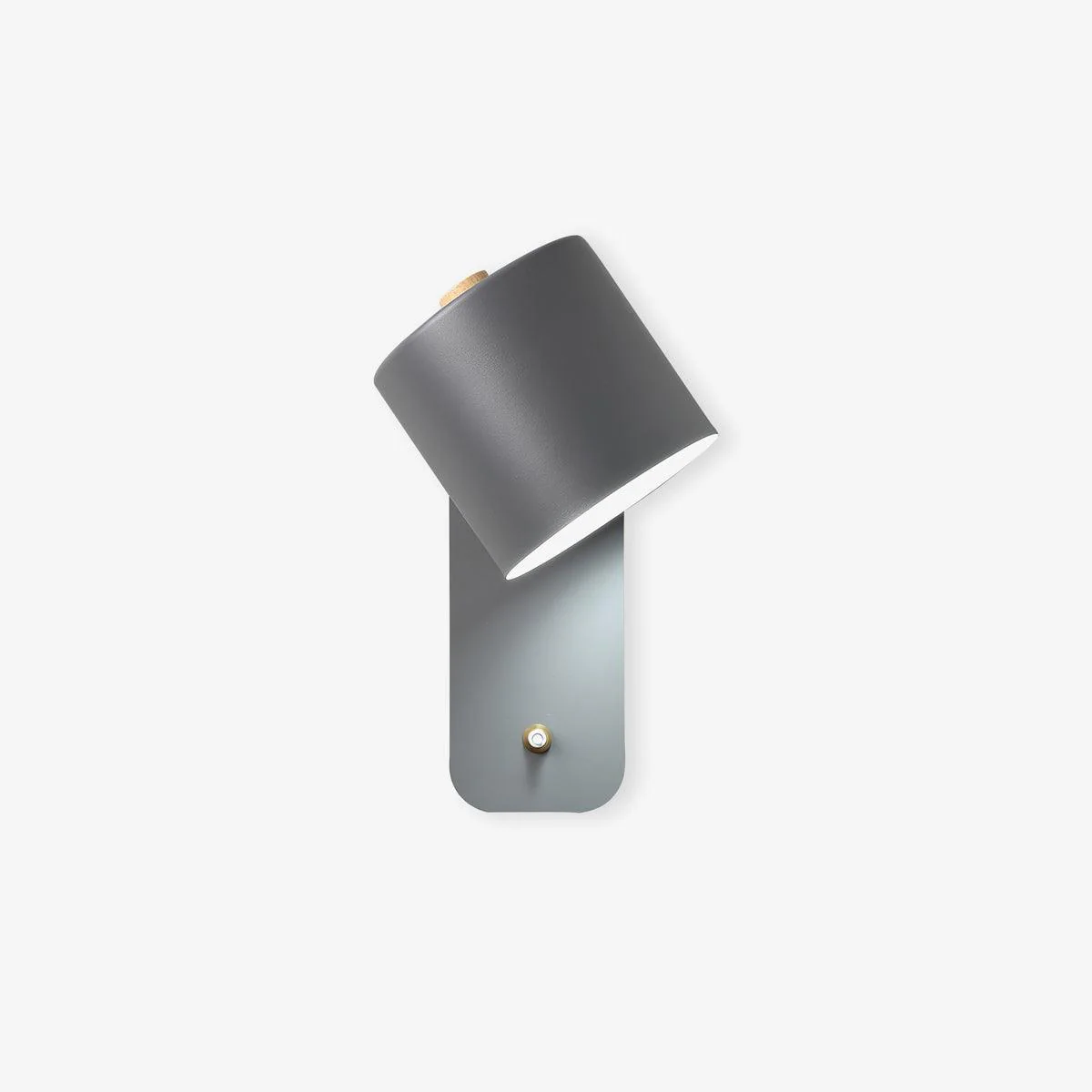 Настенный светильник Rotatable Cylinder Plug-in - ∅13см x 30см, белый