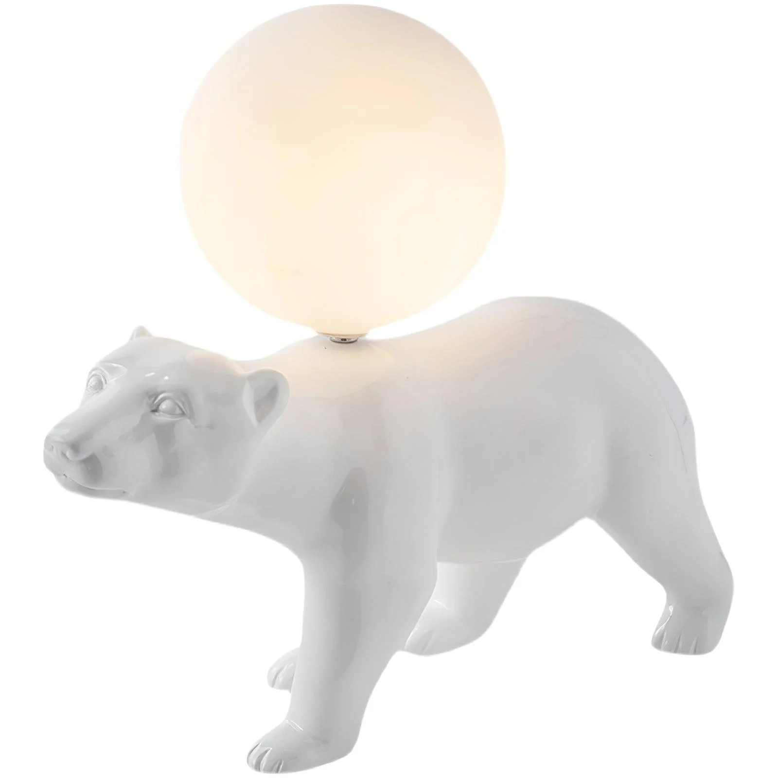Настольный светильник Polar Bear - модель A ∅24см x 37см, белый