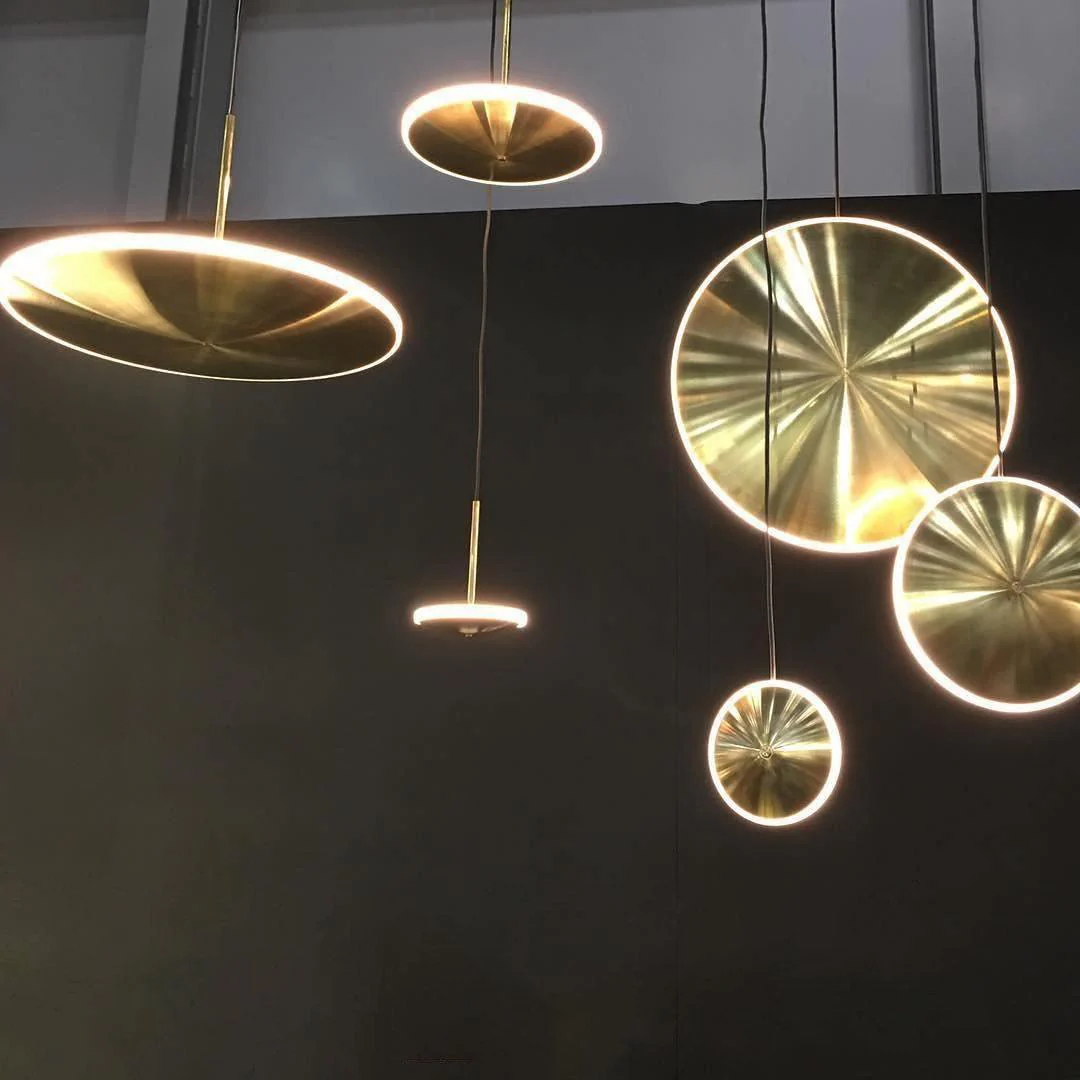 Подвесной светильник Chrona Dish - ∅30см x 20см, медь, горизонтальный