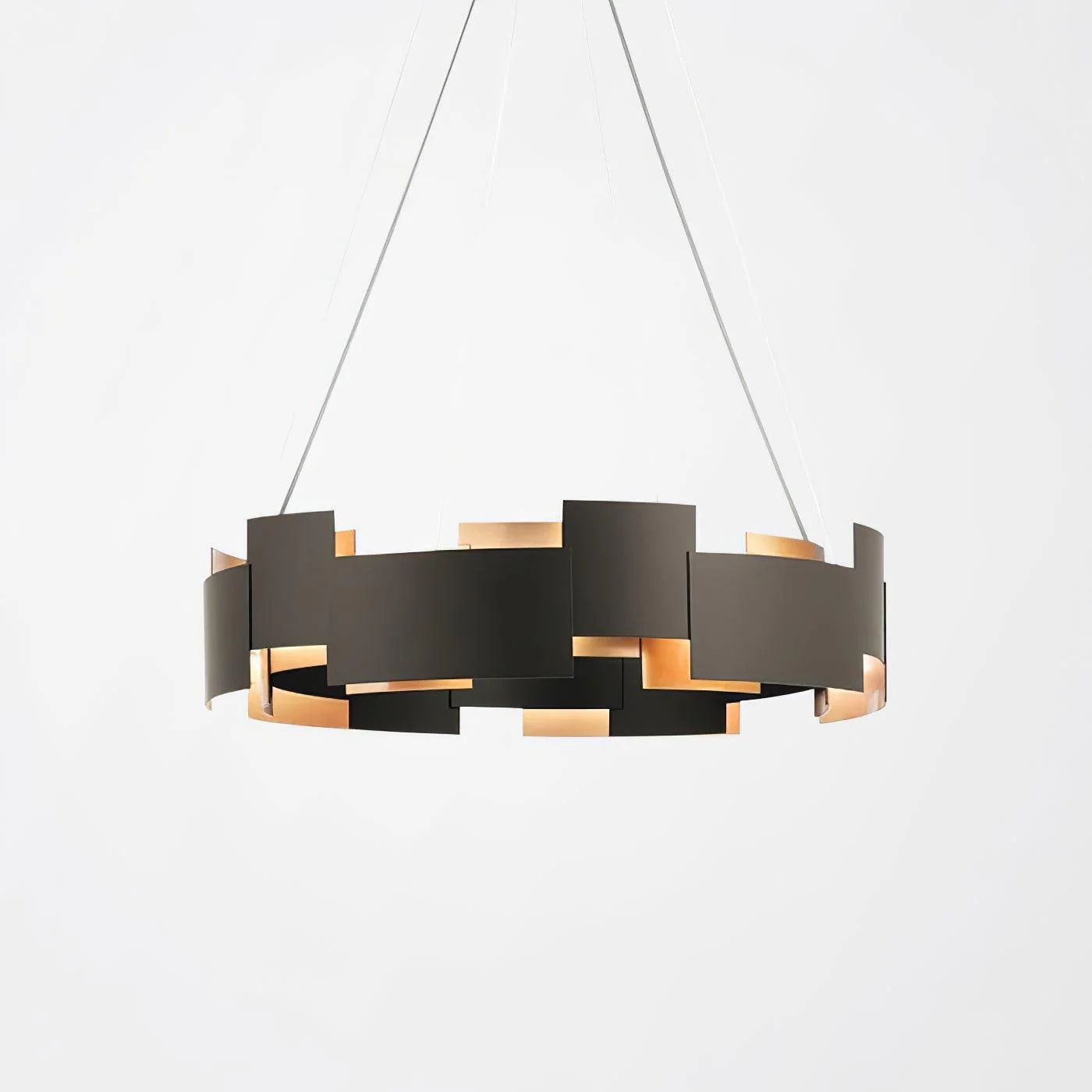 Люстра Kichler Oval - ∅60см x 75см, черный, золотой