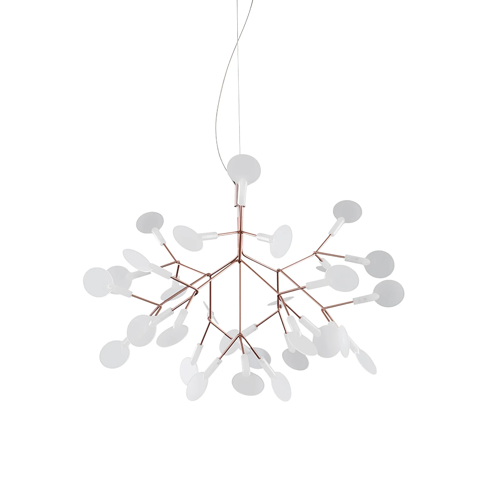 Люстра Rose Gold Firefly LED - 81 источник света ∅100см x 40см, розовое золото, холодный свет