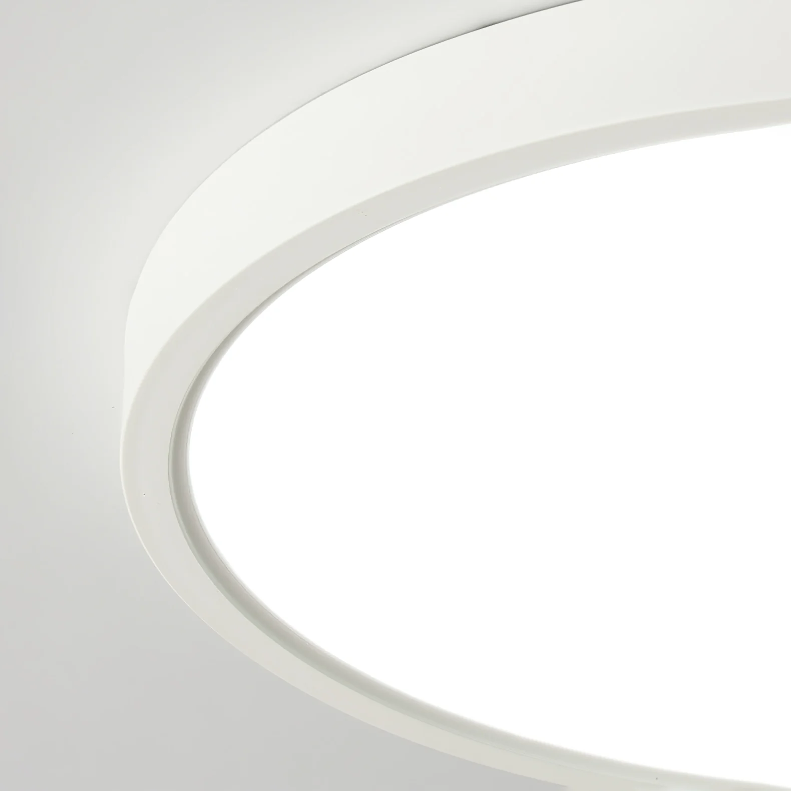Потолочный светильник Acrylic Thinnest Round - ∅50см х 3см, черный, теплый свет