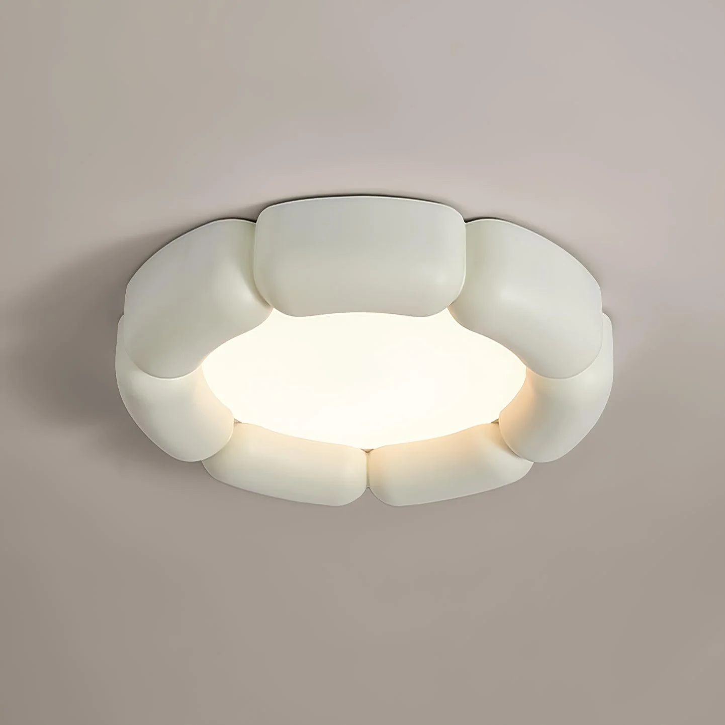 Потолочный светильник Deco - ∅56см x 10см, оранжевый, теплый свет