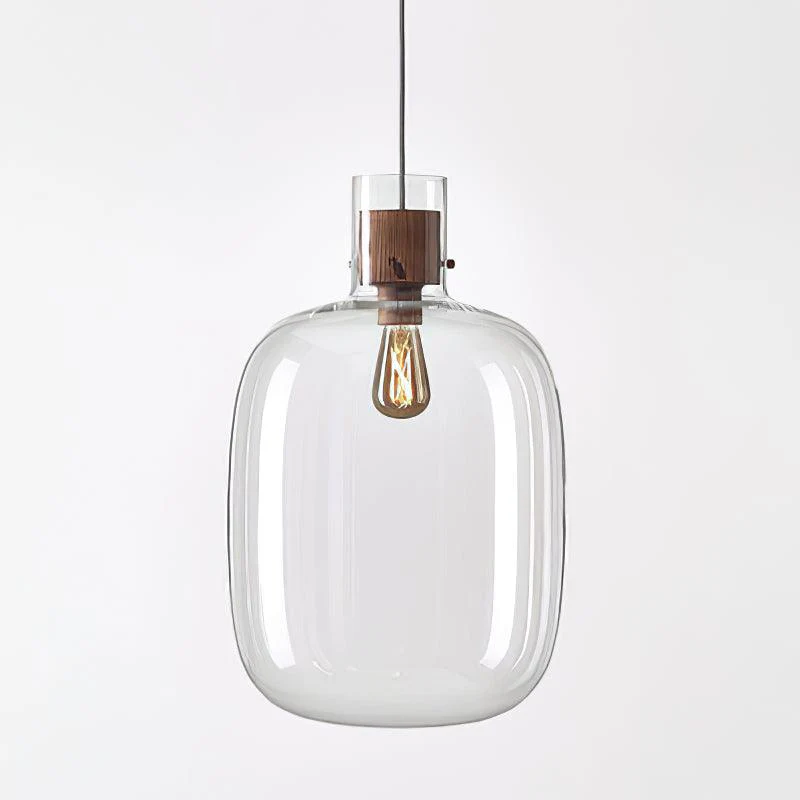 Подвесной светильник Cambre Glass - ∅25см x 28см, дымчато-серый