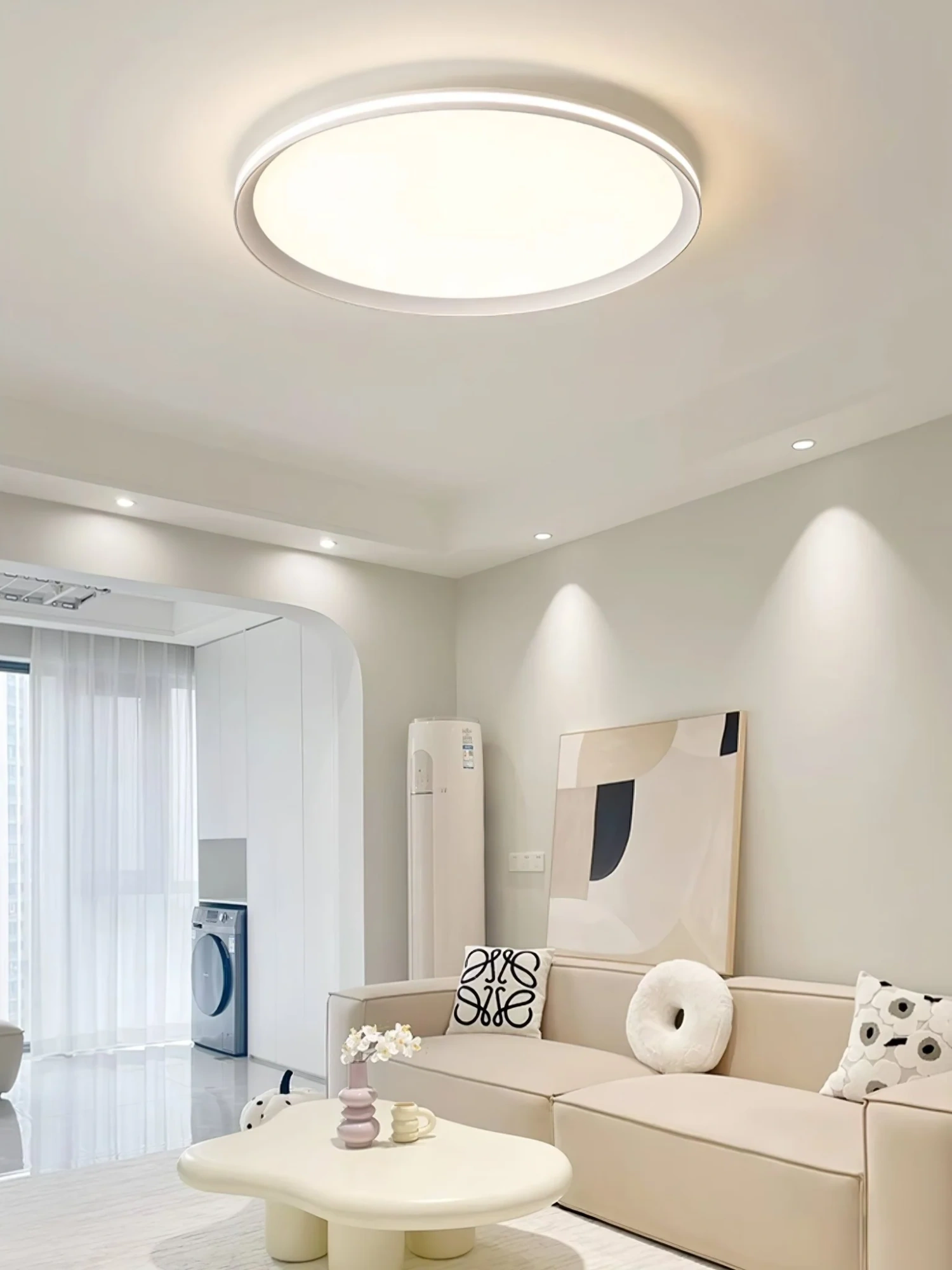 Потолочный светильник Acrylic Circular LED - ∅60см x 3см, синий, 3000-6500К
