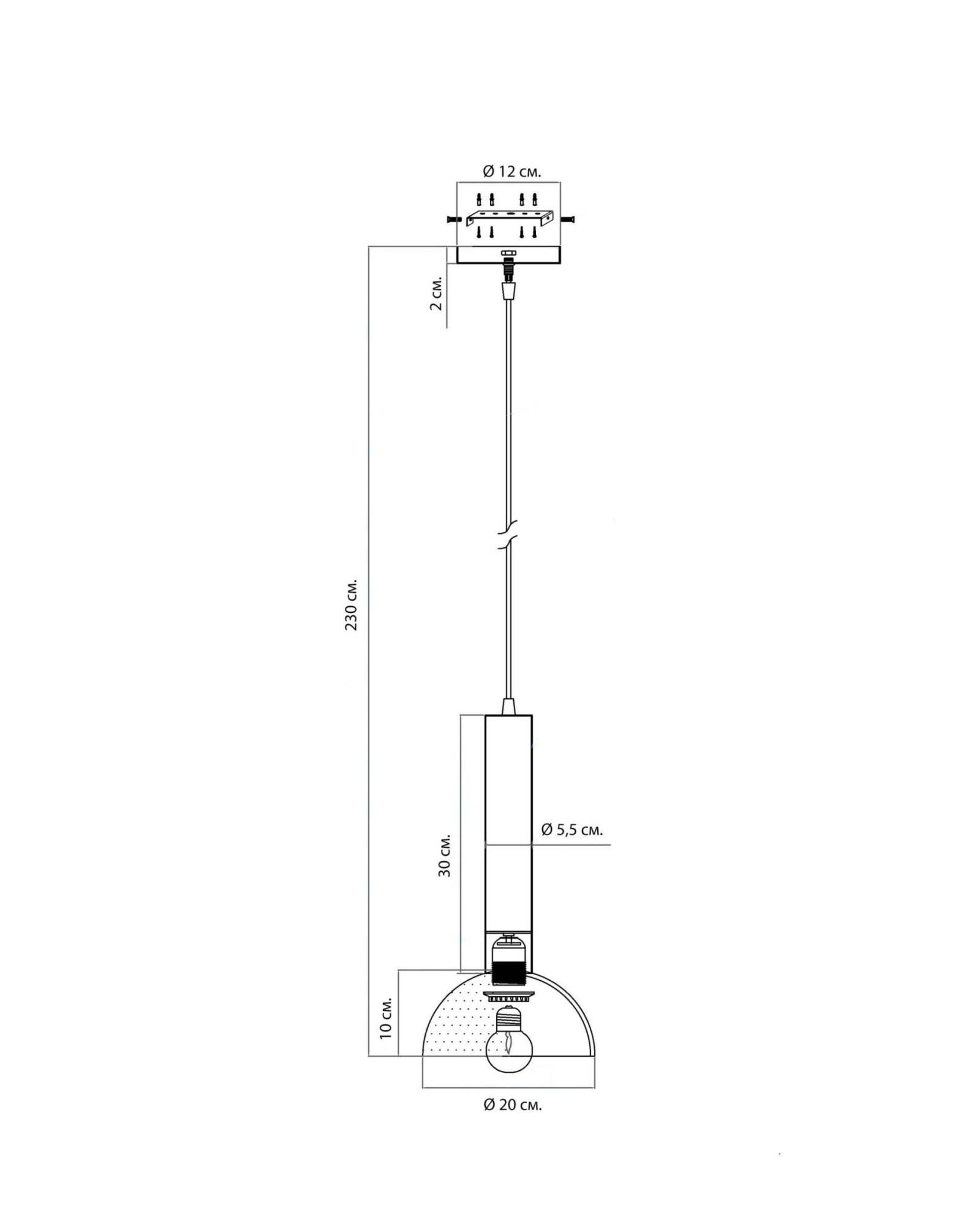 Золотой подвесной светильник LH Mirror Home Линвуд BD-3069736